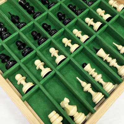 Шахматный ларец турнирный венге с фигурами Точенка большой