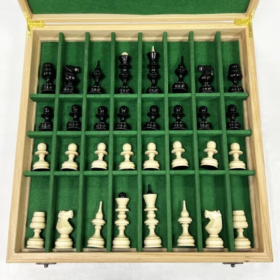 Шахматный ларец турнирный венге с фигурами Точенка большой