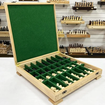 Шахматный ларец турнирный венге с фигурами Точенка большой