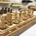 Шахматы нескладные орех с фигурами Суприм из дуба