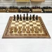 Шахматы нескладные орех с фигурами Суприм из дуба