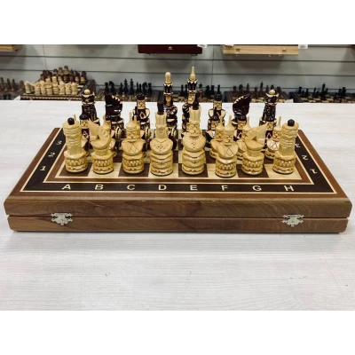 Шахматы нарды шашки с резными фигурами Круглые щиты