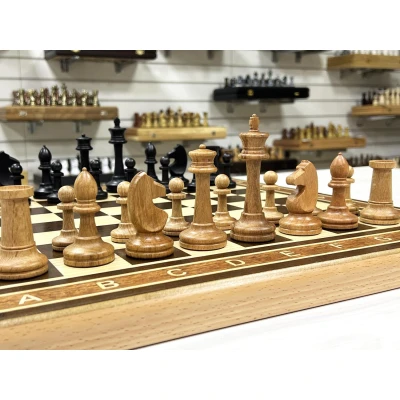 Шахматы Турнирные венге Авангард с утяжеленными фигурами