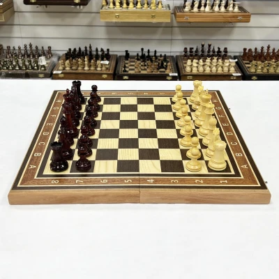 Шахматы турнирные венге Стаунтон ретро большие