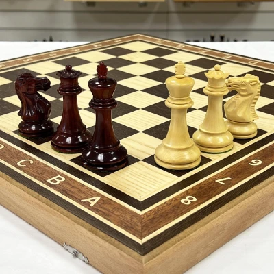 Шахматы турнирные венге Стаунтон ретро большие