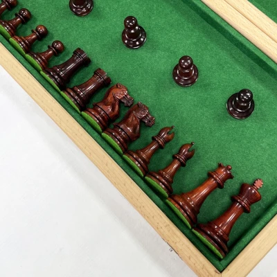 Шахматы турнирные венге Стаунтон ретро большие