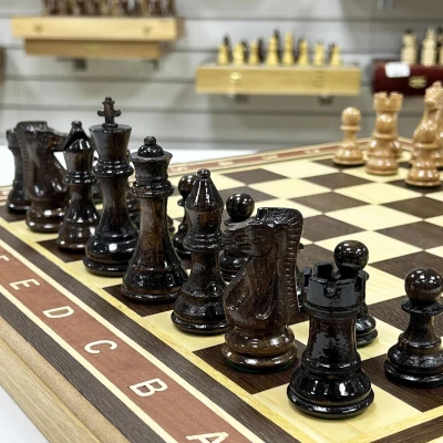 Шахматы деревянные Турнирные венге Суприм 50 см