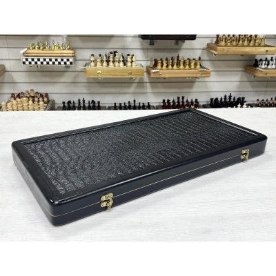 Нарды кожаные Презент Большие 60 см + фишки Люкс