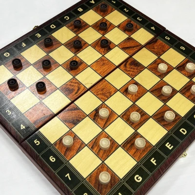 Шахматы-нарды-шашки Презент люкс