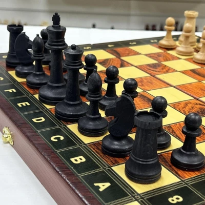 Шахматы-нарды-шашки Презент люкс