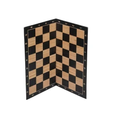 Шахматная доска Винил черная без фигур большая 51 на 51 см