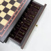 Шахматный ларец с выдвижными ящиками подарочный венге Бастион