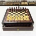 Шахматный ларец с выдвижными ящиками венге Ретро падук