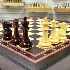 Шахматный ларец с выдвижными ящиками венге Ретро падук