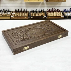 Нарды подарочные Соколиная охота из массива бука