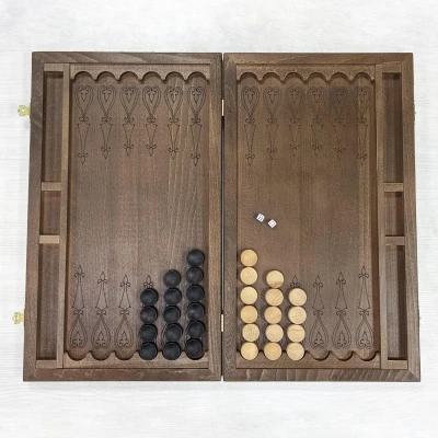 Нарды подарочные Соколиная охота из массива бука