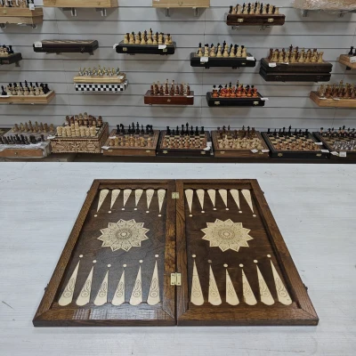 Нарды деревянные Орел подарочные большие светлые