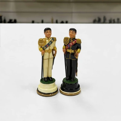 Шахматные фигуры из хлеба Русские воины
