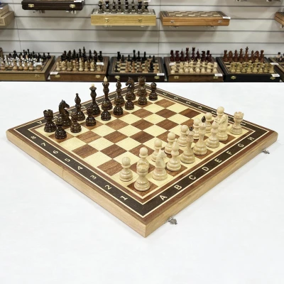 Шахматы подарочные Гамбит красное дерево, граб