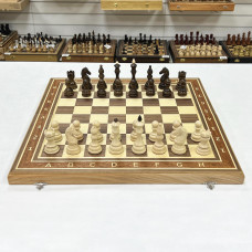 Шахматы деревянные орех Бастион матовые