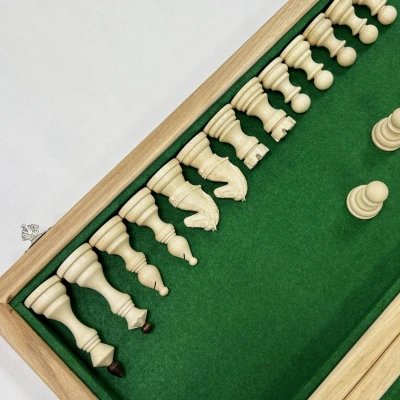 Шахматы деревянные орех Бастион матовые