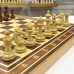Шахматы турнирные орех с фигурами Стаунтон мини из композита большие