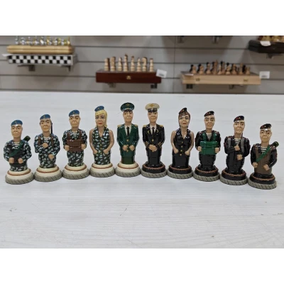 Шахматные фигуры ручной работы ВДВ - Морская пехота