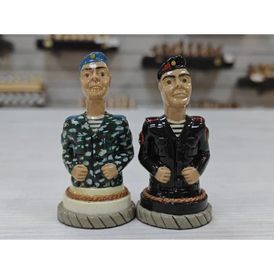 Шахматные фигуры ручной работы ВДВ - Морская пехота