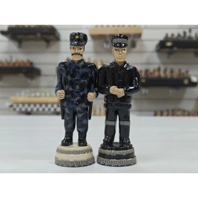 Шахматные фигуры ручной работы Жизнь Воровская из хлеба