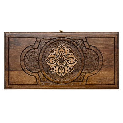 Нарды резные "Золотой узор 1" 30, Mirzoyan