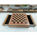 Шахматная доска с ящиками ларец Эвкалипт