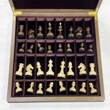 Шахматный ларец орех Премиальный люкс