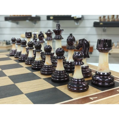 Шахматы подарочные в ларце из дуба с фигурами Итальянский дизайн Люкс