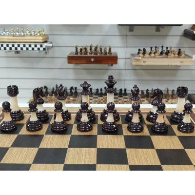 Шахматы подарочные в ларце из дуба с фигурами Итальянский дизайн Люкс