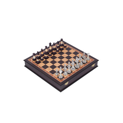 Шахматы подарочные в ларце Венге с фигурами Итальянский дизайн Люкс