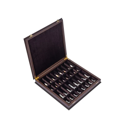 Шахматы подарочные в ларце Венге с фигурами Итальянский дизайн Люкс