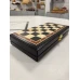 Шахматная доска складная деревянная моренный дуб 40 см