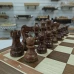 Шахматы подарочные из мореного дуба Антик в ларце с фигурами Эндшпиль из самшита и палисандра (2)