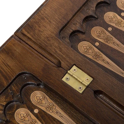 Нарды резные "Золотой Узор 1" 50, Mirzoyan