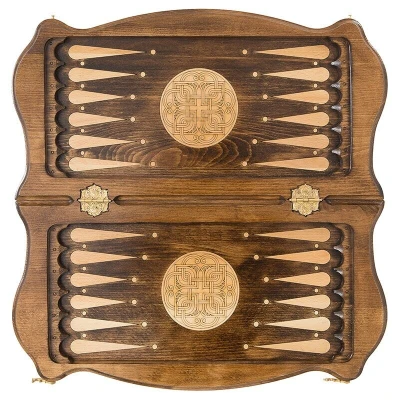 Шахматы + нарды резные 50, am451, Mirzoyan