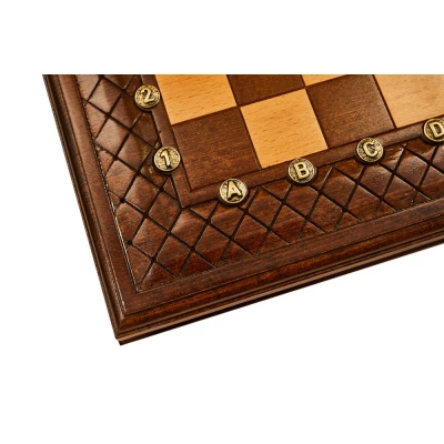 Шахматы + нарды резные "Эндшпиль 1" 40, Simonyan