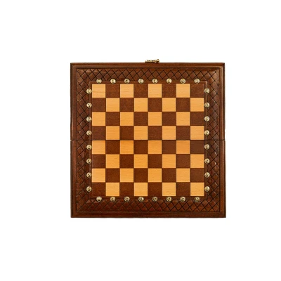 Шахматы + нарды резные "Эндшпиль 1" 40, Simonyan