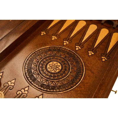 Шахматы + нарды резные "Эндшпиль 1" 40, Simonyan