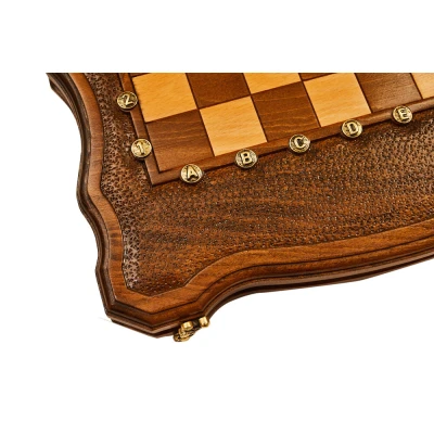 Шахматы + нарды резные "Гамбит 2" 40, Simonyan