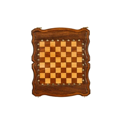 Шахматы + нарды резные "Гамбит 2" 40, Simonyan