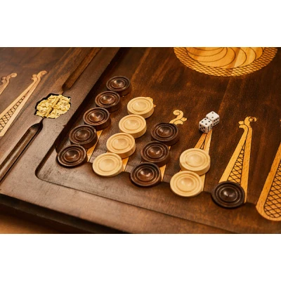 Нарды резные "Щит Давида" 60, Ustyan