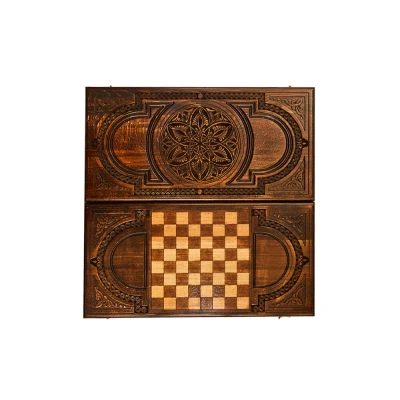 Нарды резные "Армянский фрактал" 60, Ustyan