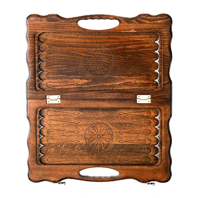 Нарды резные "Тигр" с ручкой 40, Haleyan