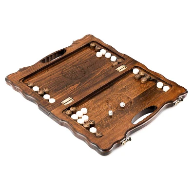 Нарды резные "Тигр" с ручкой 40, Haleyan