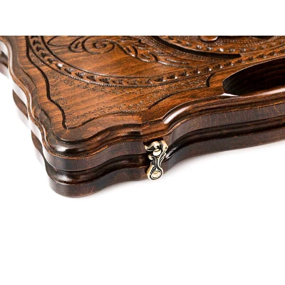 Нарды резные "Тигр" с ручкой 40, Haleyan